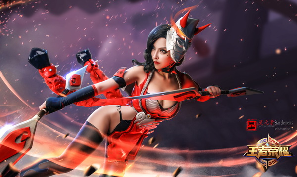 最新最還原王者榮耀阿軻cosplay正片欣賞  不看絕