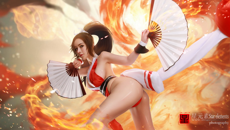 王者榮耀：絕對最美不知火舞超性感Cosplay  令人